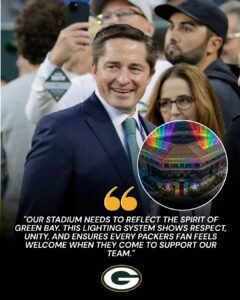 BREAKING: Green Bay Packers Announce Rainbow Lighting System at Lambeau Field — A Bold Celebration That Sparks Pride, Debate, and a New Era Across the National Football League