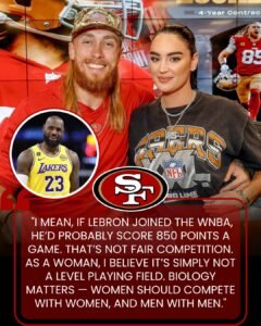 George Kittle’s Wife Claire Kittle Sparks Controversy Over Transgender Athletes With Bold Remarks