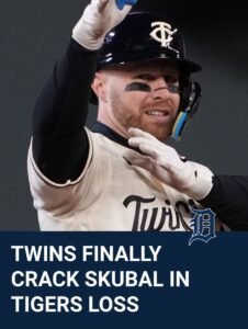 Twins Finally Crack Skubal In Tigers Loss