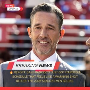  REPORT: SAN FRANCISCO JUST GOT HANDED A SCHEDULE THAT FEELS LIKE A WARNING SHOT BEFORE THE 2026 SEASON EVEN BEGINS. The 49ers cannot afford a slow start when the back end is stacked with heavyweight tests, division pressure, and the kind of late-season grind that can break a playoff dream. If Kyle Shanahan’s team does not build cushion early, the final stretch could turn into a red-and-gold survival fight 