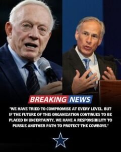 Just 12 Hours After Governor Greg Abbott Suspended the $4.7 Billion AT&T Stadium Project Through 2030, Owner Jerry Jones Shocks the NFL by Announcing He Will Relocate All Key Team Facilities to Oklahoma