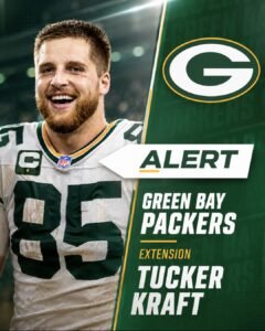 BREAKING: Just Hours After Freeing Up Salary Cap Space, Green Bay Packers Immediately Award Record Contract to Tucker Kraft, Making Him One of the Highest-Paid Tight Ends in the NFL