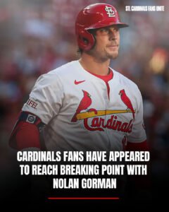Cardinals fans have appeared to reach breaking point with Nolan Gorman