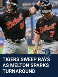 Tigers Sweep Rays As Melton Sparks Turnaround
