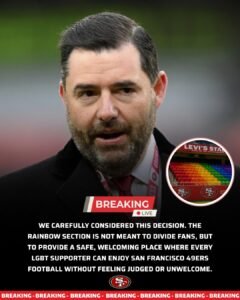 49ers Chairman Jed York Approves Rainbow Seating Section at Levi’s Stadium for Pride Month