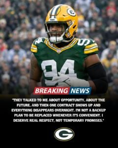 Right After Signing a Record 110 Million USD Contract Extension with Christian Watson, the Packers Make a Heartbreaking Decision to Part Ways with a Promising Defensive Talent with 239 Career Tackles